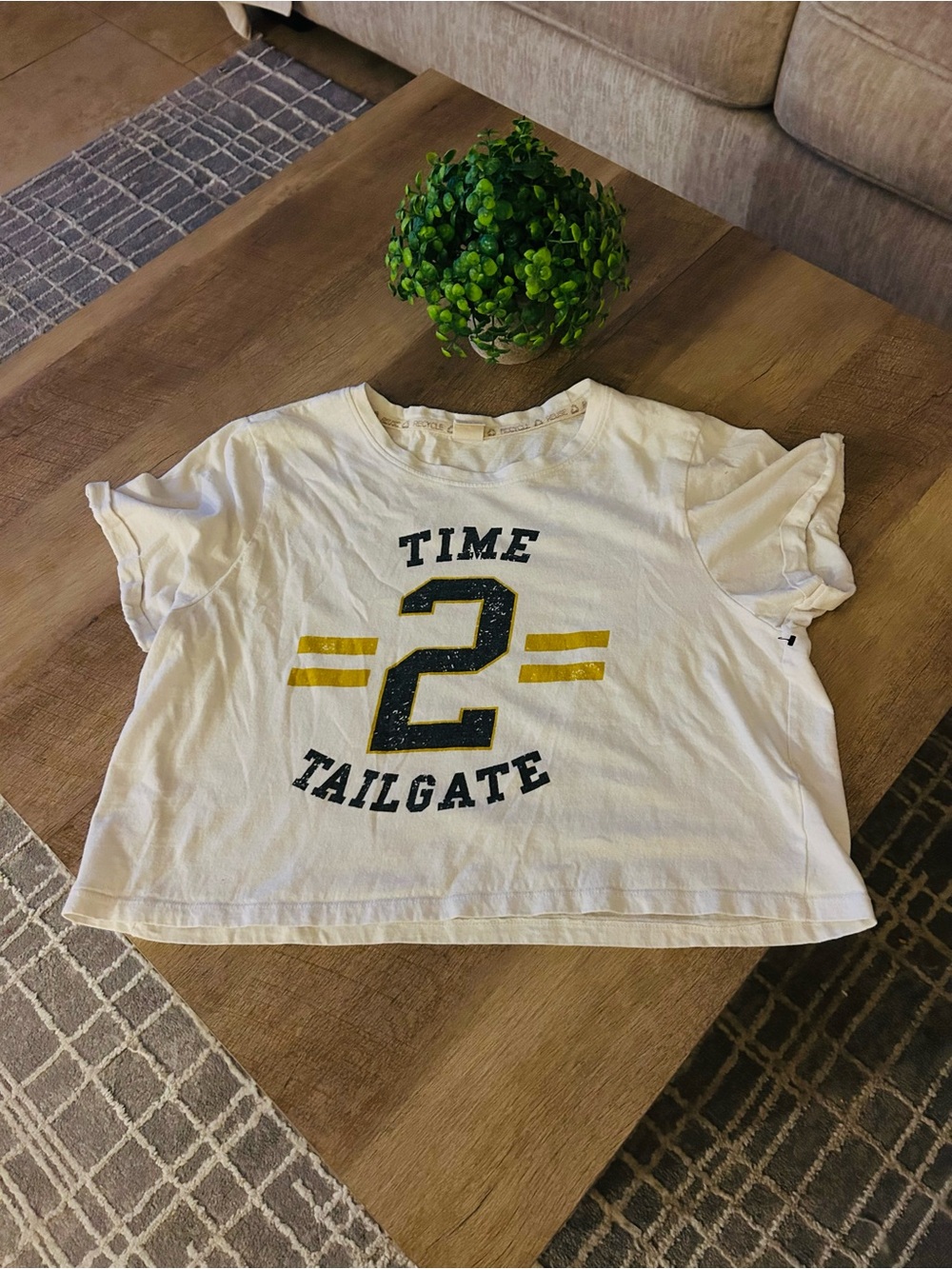 “ Time 2 Tailgate" Short Sleeve Tee - White